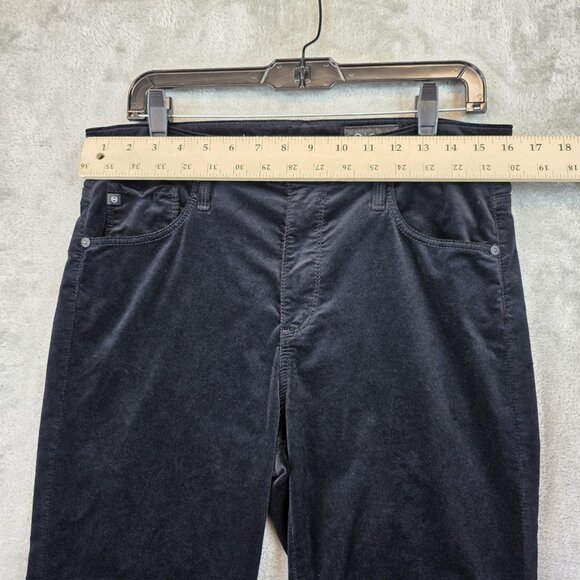 AG Adriano Goldschmied Farrah Boot Jeans Womens 30 Black Velvet High-Rise Fit - Picture 2 of 12